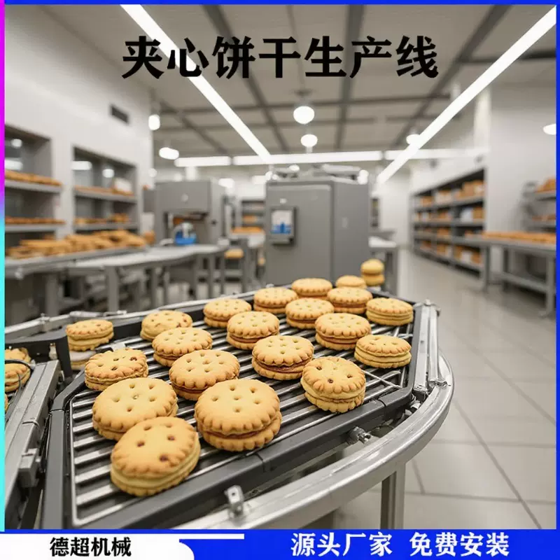 德伦机械，上门安装 全自动饼干生产线设备