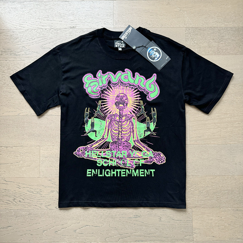 新型美潮Hの星シリーズプリント双紗純綿カジュアル男女夏カジュアルゆったり半袖tシャツ|undefined