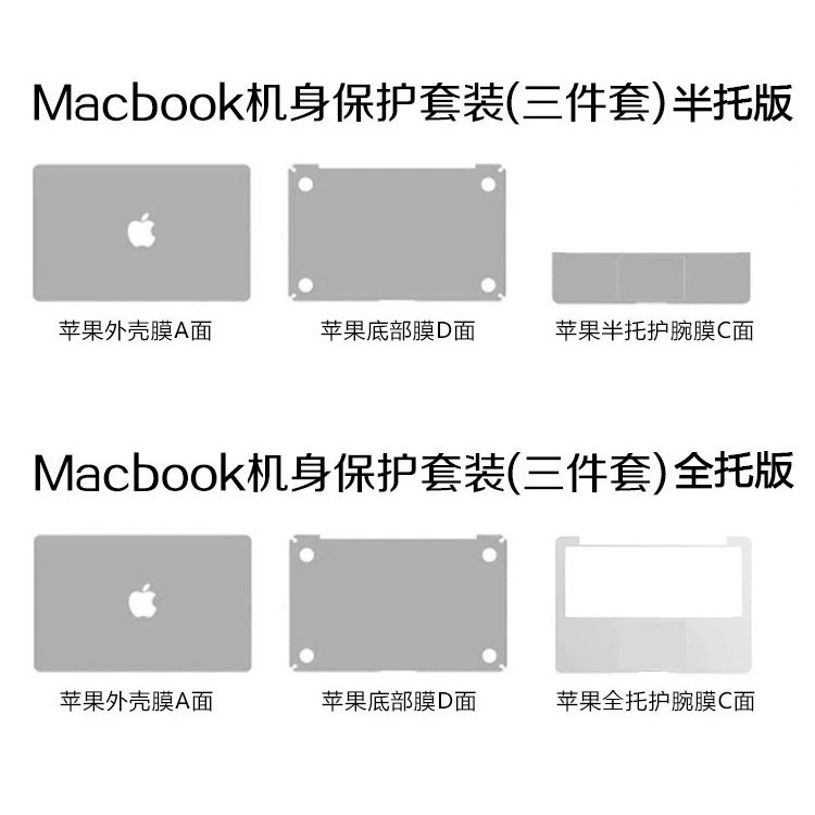 Яблоко, совместимый ноутбук, защитная наклейка, MacBook