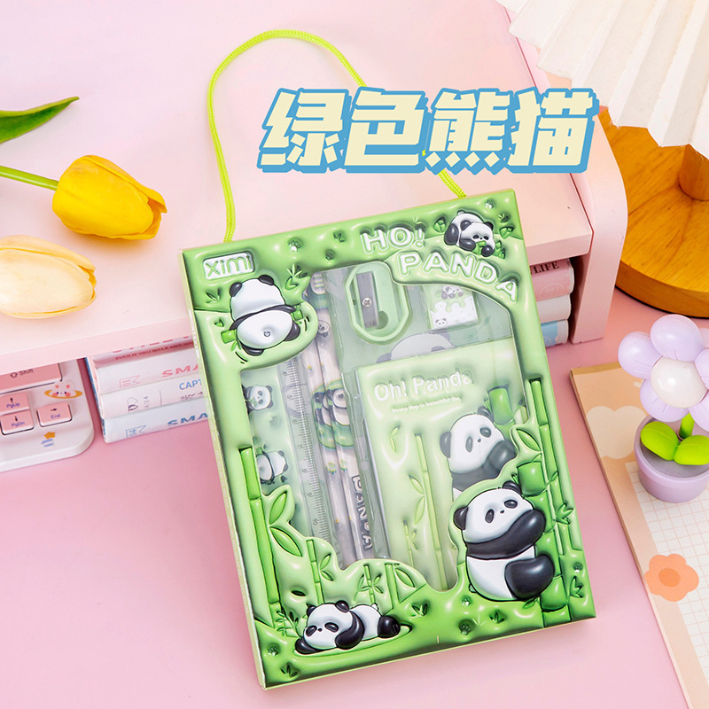 六一儿童文具套装六件套开学季小学生礼物卡通立体感文具礼盒套装|undefined