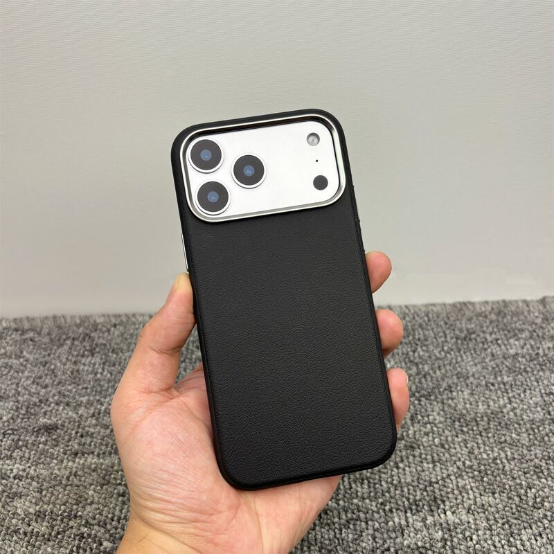 适用iphone17promax手机壳相机按键全包苹果17素皮磁吸防摔保护套|undefined