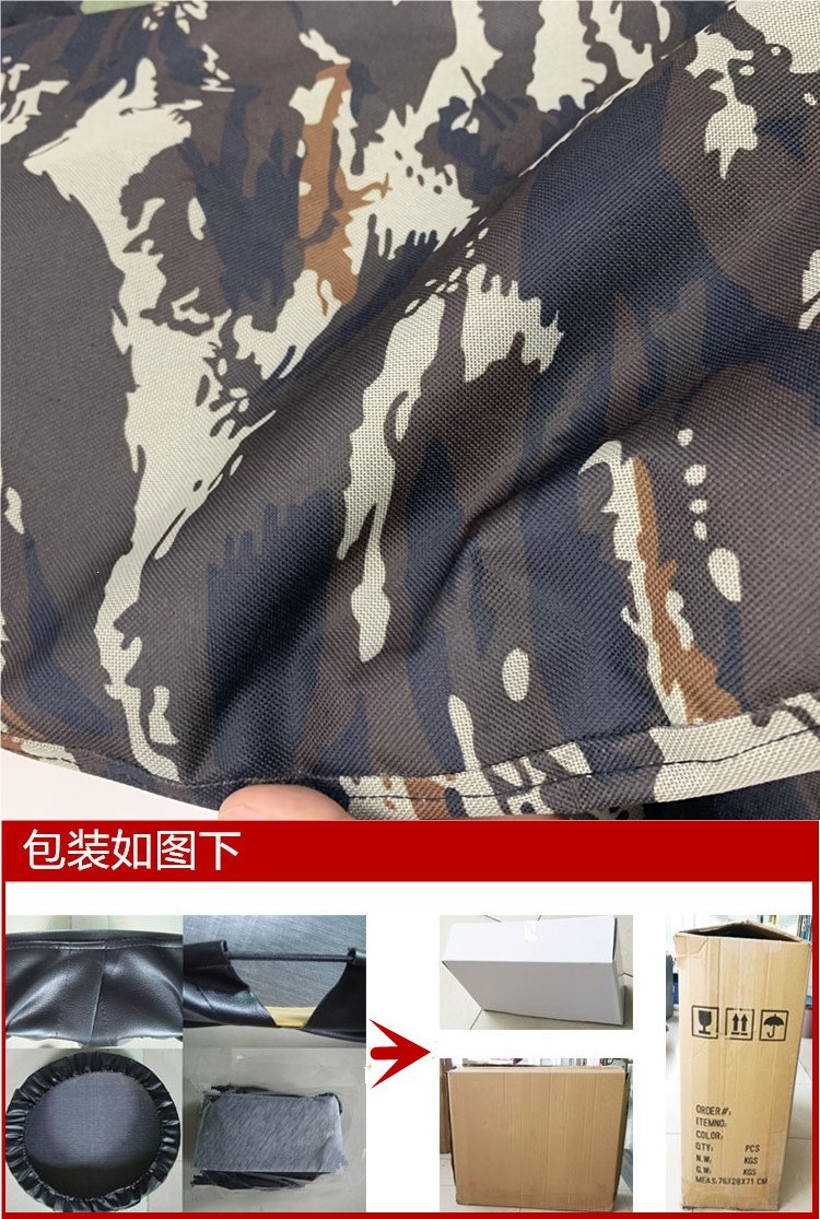 600D camouflage tire cover, thickened Oxford cloth spare tire cover, off-road SUV tire cover, car tire bag for protection