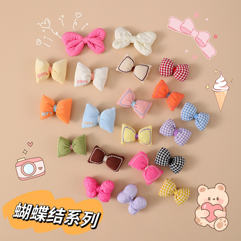 DIY Bow Accessories Fabric Cute Accessories Children's Clothing Accessories Hairpin Decoration Bag Small Pendant