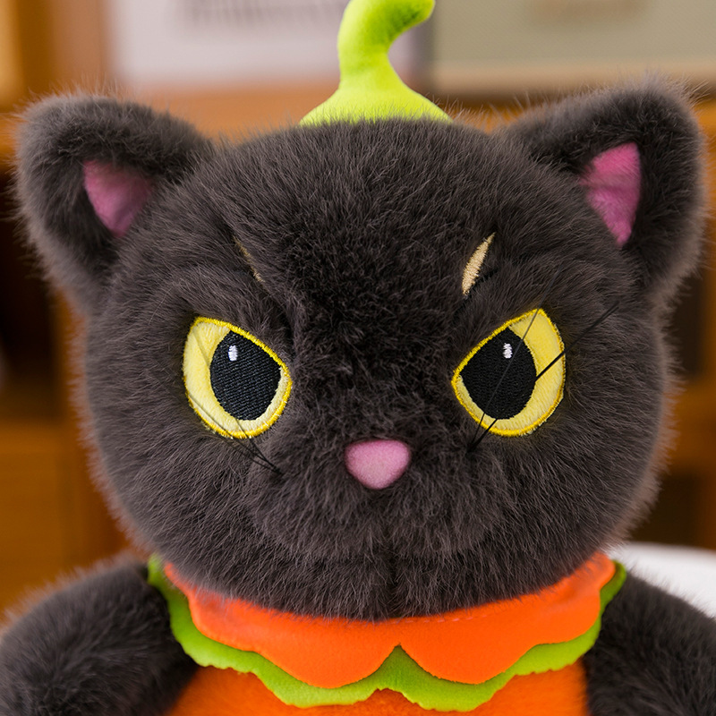 国境を越えた新しいハロウィーンの猫人形ぬいぐるみ猫人形枕友人へのホリデーギフト在庫あり|undefined