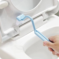 トイレトイレ便器ブラシプラス長い柄ブラシ死角に行く清潔ブラシv型プラスチックトイレ便器側曲げブラシ