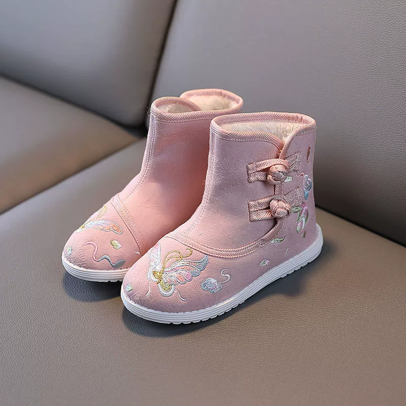 Теплые ботинки, зимние слипоны, low boots, ханфу