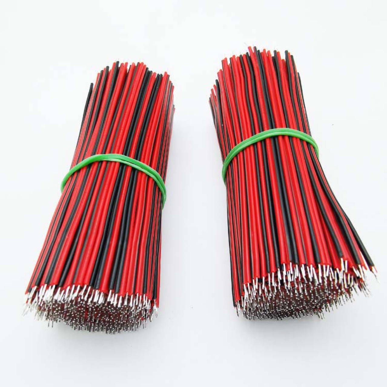 2468电子线22/24AWG红黑双并线led灯条连接线排线双头上锡导线束