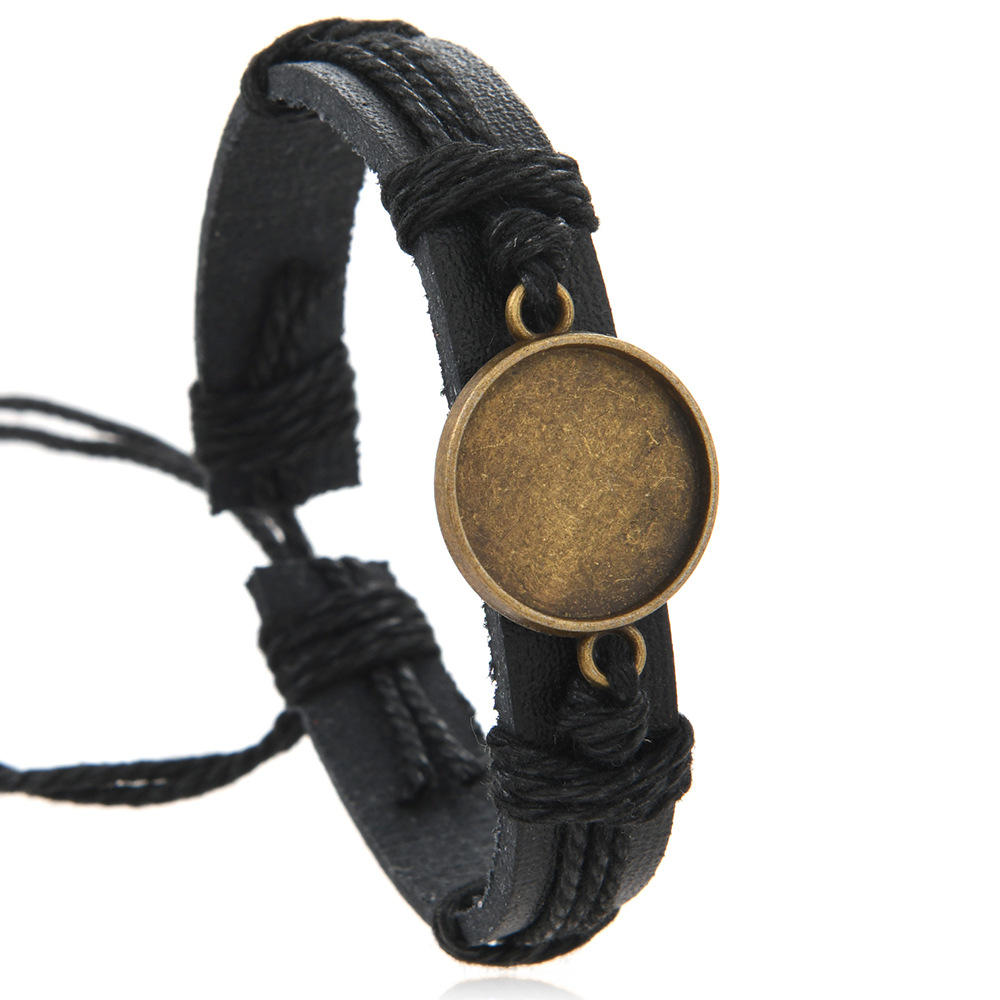 Woven ethnic polyurethane creative retro bracelet handmade