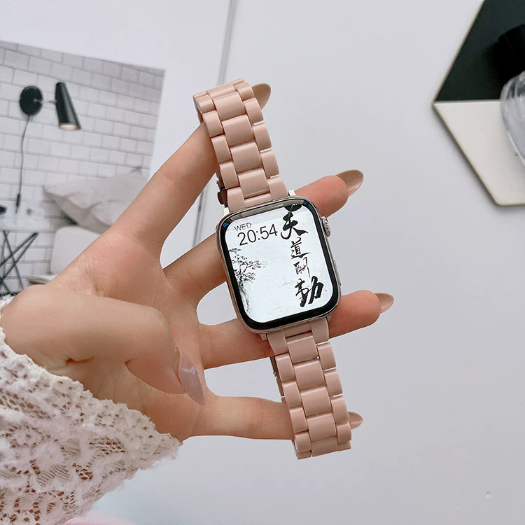 Apple, стильный акриловый ретро ремешок для часов для отдыха