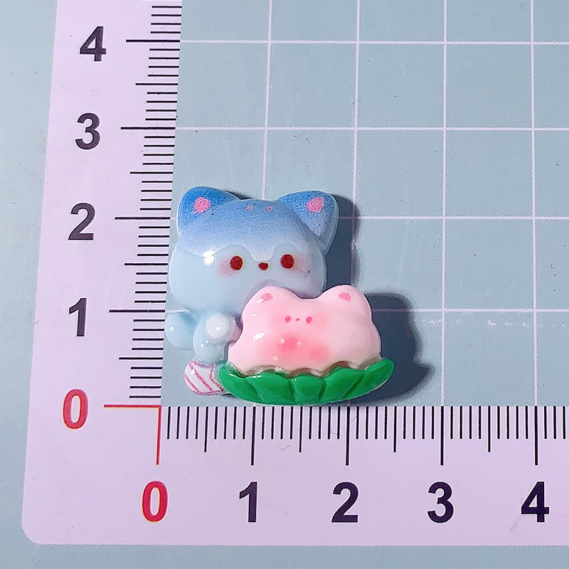 Dibujos animados Animal Party Accesorios de resina de bricolaje Gel de crema Accesorios para el cabello Funda para teléfono móvil Hornos para zapatos Hebilla Material colgante hecho a mano