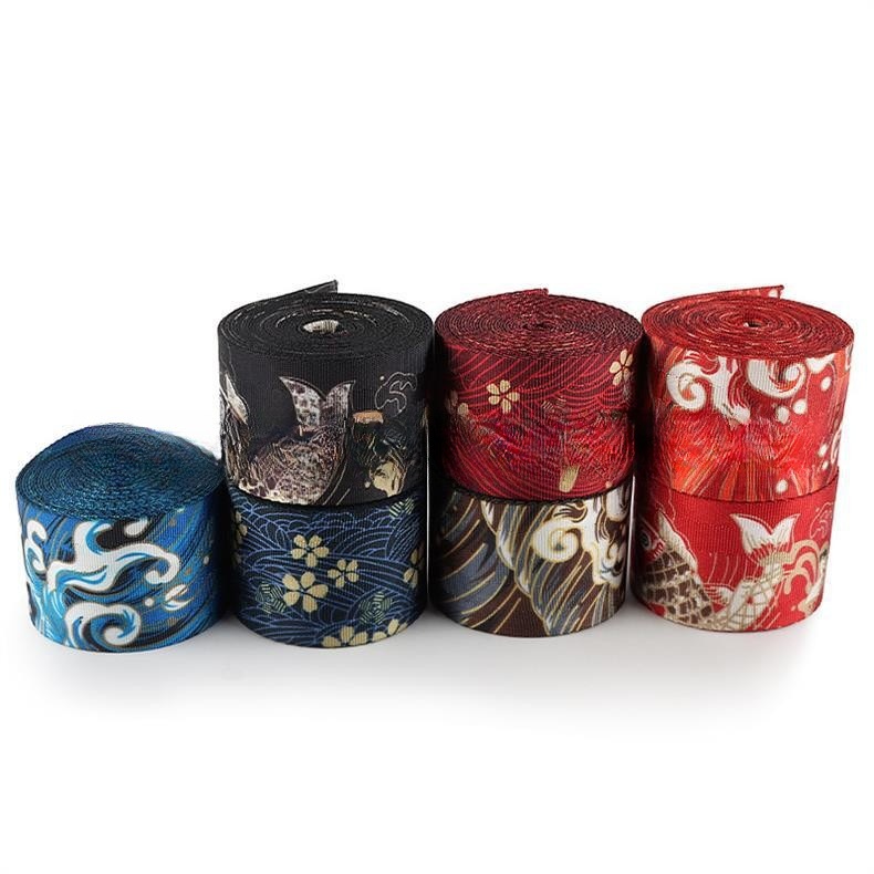 Car modification belt and wind carp seat safety belt 4.8cm wide color modification belt woven