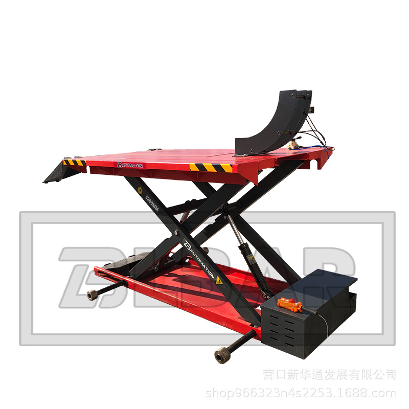 1,4 M coche ascensor ultra-Delgado pequeño tijeras hidráulico eléctrico tijera elevación auto reparación