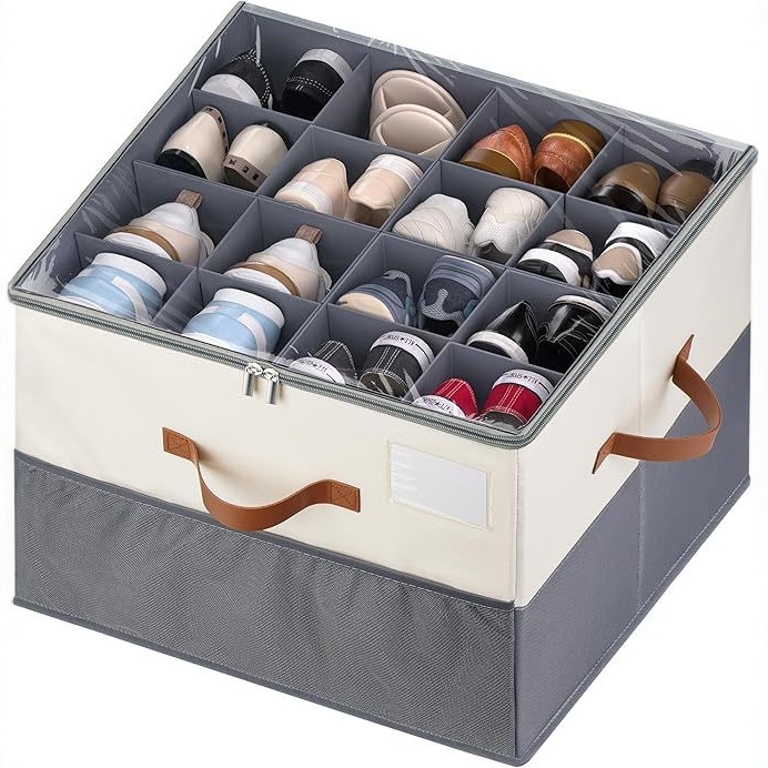 Caja de zapatos de almacenamiento de zapatos Artefacte de almacenamiento de zapatos Caja de almacenamiento de tela 16 Instalación gratuita Amazon de alta calidad