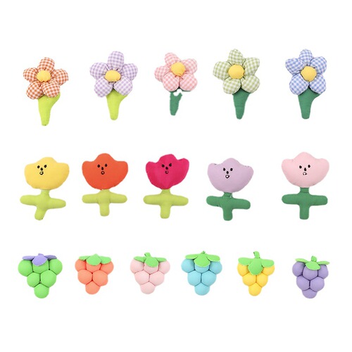 Summer new pastoral style tulip brooch wholesale plant flowers bag decoration girls cute clothing accessories