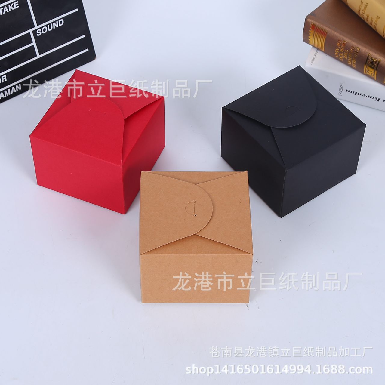 创意迷你喜糖烘焙包装饼干牛皮西点月饼包装打包纸盒