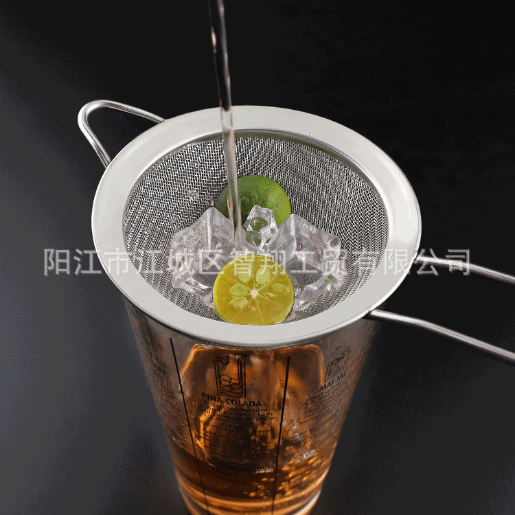 Filtro de aceite de acero inoxidable 304 TK, el más vendido de Amazon, con múltiples especificaciones de 8.5cm, 9cm y 10cm, colador de cócteles de 30 mallas. image 4