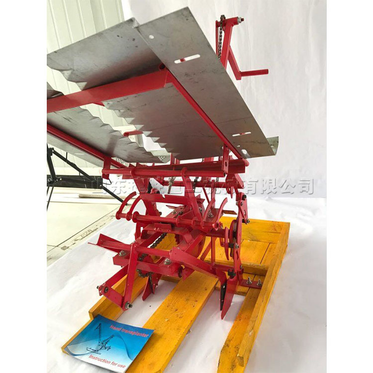 平原手摇式插秧机 双行人力步退式水稻栽种机 农田水稻秧苗种植机