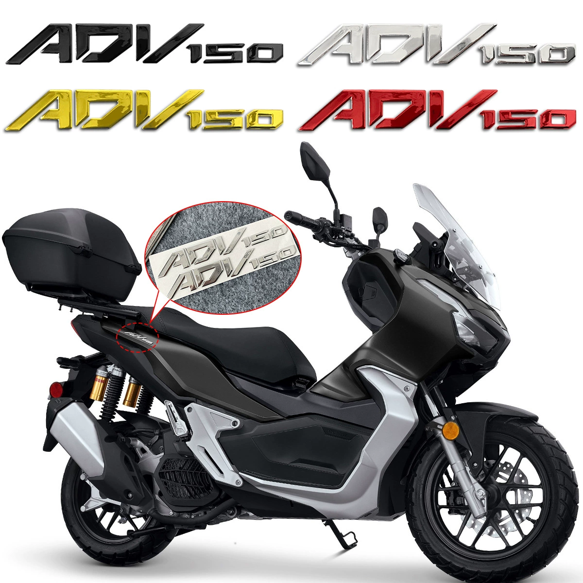 Honda, compatible three dimensional waterproof modified sticker from soft rubber with accessories, in 3d format