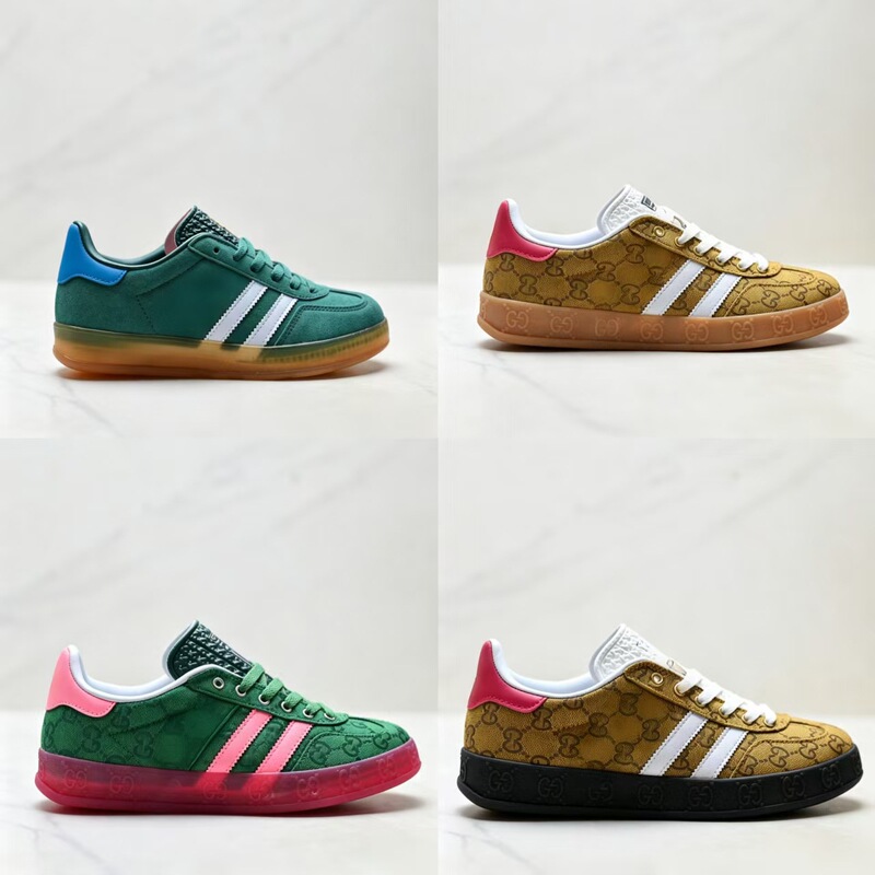 Putian Cross-Border Foreign Trade New High-Quality Clover-Patterned Casual Non-Slip Wear-Resistant Low-Top Sneakers German Training Shoes for Men and Women