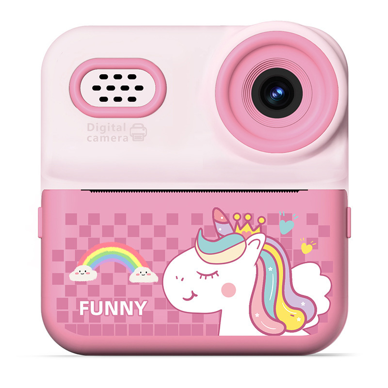 Polaroid Children's Digital Photo and Video Unicorn Student Camera Instant Photo and Printing Thermal Printer Gift