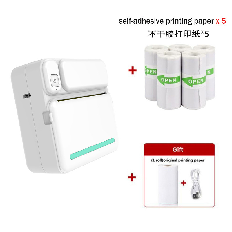 C19 블루에는 인쇄 용지 롤 + 인쇄 용지 5롤이 함께 제공됩니다.