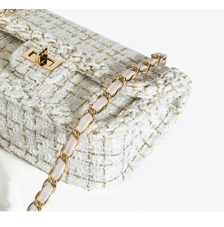 Women's Woolen Crossbody Bag Small Shoulder Bag Elegant Design_voghion.com
