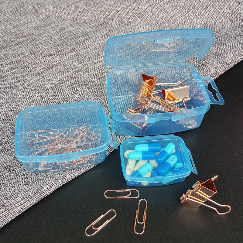 三件套便携桌面塑料收纳盒五金零件整理归类盒乐高积木分装小盒子