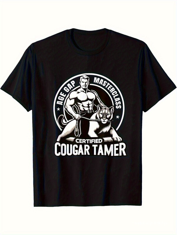 [European Size] Cross-Border Interesting Unisex Humorous Clothing Interesting Stylish Casual Cotton