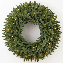 纯pe圣诞花环50cm藤圈2.7米藤条商场橱窗布置圣诞节门饰挂件80CM