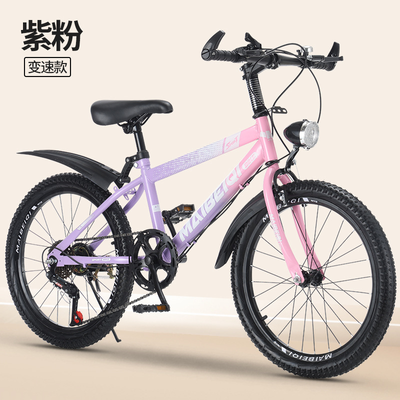 Bicicleta de montaña Maibeqi marco de acero al carbono mecánico de acero de goma gruesa alta elástica antichoque bicicleta de montaña para niños