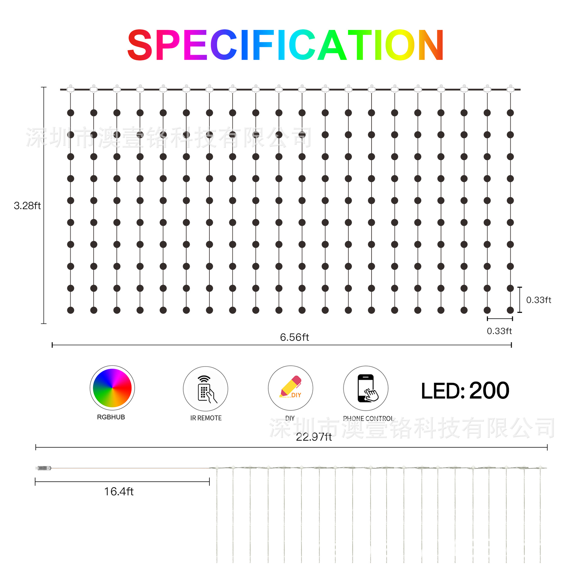 Luces LED Inteligentes Programables para Jardín y Fiesta
