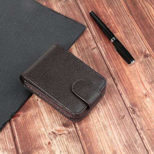 2024 new style accordion card holder men's anti-theft brush driver's license leather case wallet driving license driver's license two-in-one