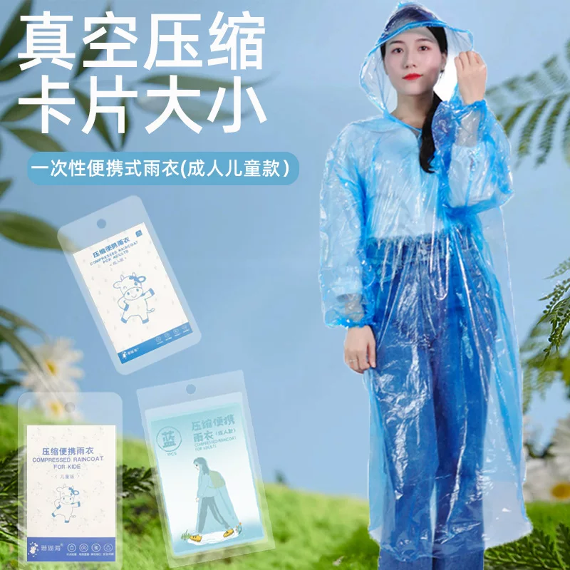Cards, long handheld raincoat