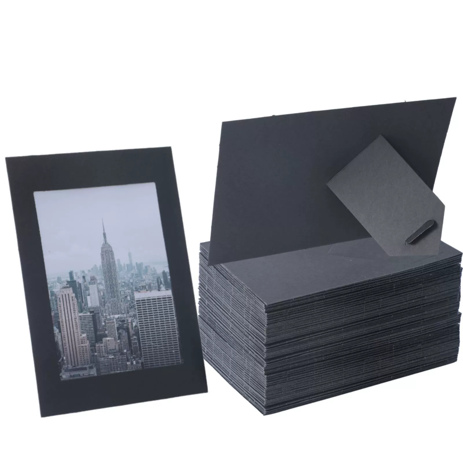Бумажная фоторамка с кронштейном, фоторамка карты Горизонтальная и вертикальная двойного назначения, фоторамка 4x6 5x7 6x8 7X9