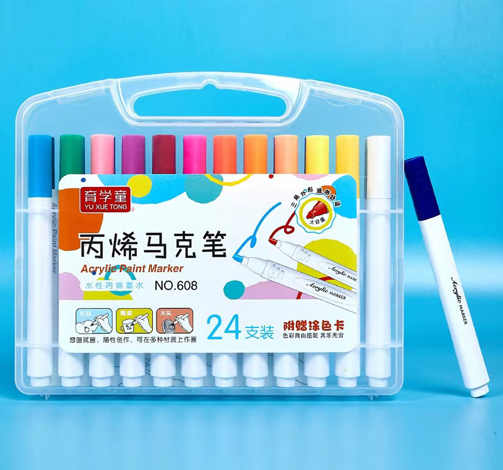 DY Venta caliente de los niños DIY graffiti pluma a base de agua pintura acrílica rotulador arte pintura acrílico rotulador