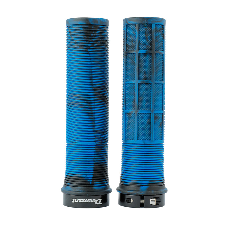 Bicicleta de montaña manga de manija de abanico color silicona TPR tubo recto suave antideslizante mango auxiliar bicicleta de carretera agarre de manija recta