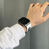 Applicable IWATCH8 strap S7 Apple watch two -color silicone Applewatch6/5/4/3ULTRA men and women