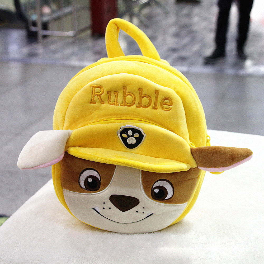Kindergarten 1-3-6 años mochila para niños mochila de equipo de perro de peluche lindo mochila de equipo Wangwang de dibujos animados