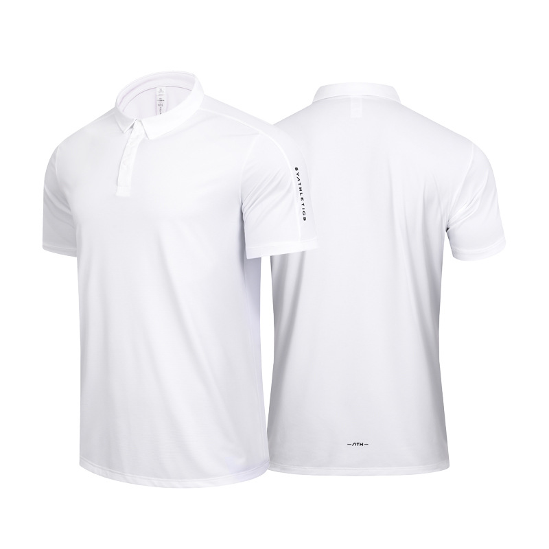 Camisas de polo de verano de hielo secado rápido hombres y mujeres deportes casuales de mangas cortas correr fitness con collar chaqueta de tenis gran chaqueta