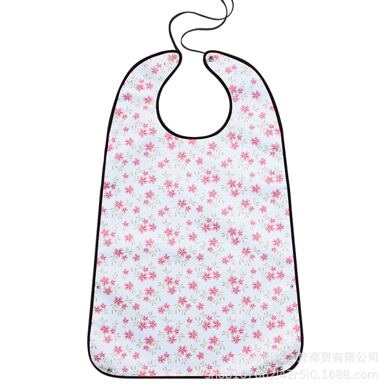 Amazon Venta caliente transfronteriza suministro de saliva de edad avanzada toalla comer anti-sucio artefacto babero de edad avanzada a prueba de agua anti-aceite