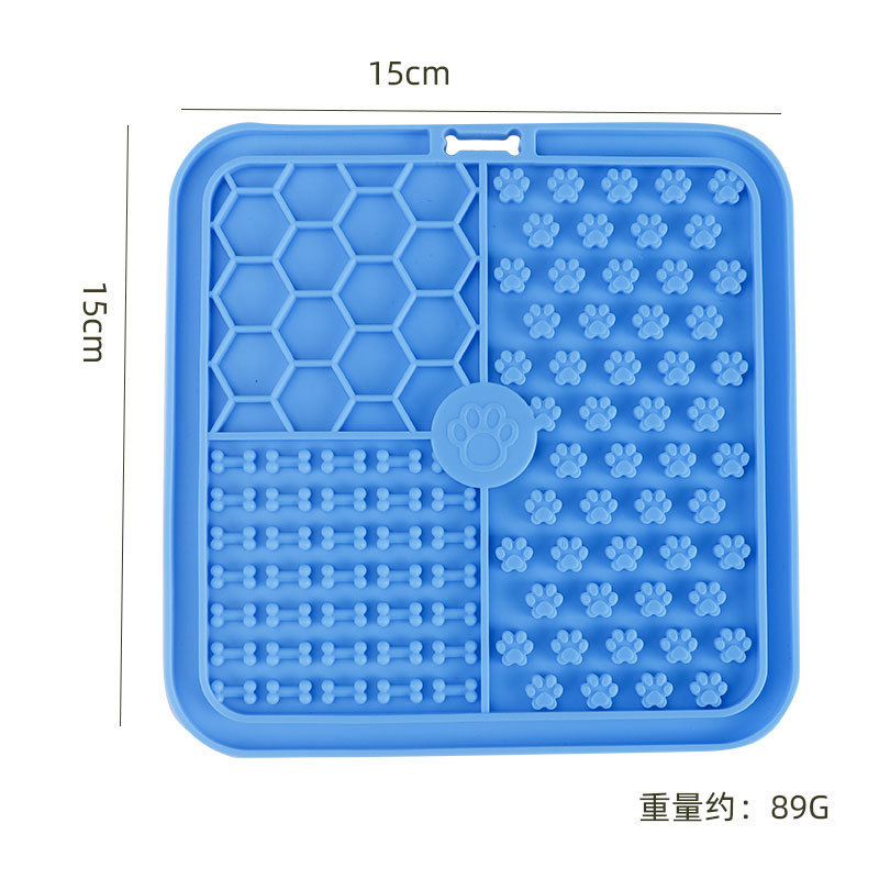 卸売シリコン製ペット用スローフードマット、犬用窒息防止スローフードマット、猫用知育用漏れ防止フードマット、滑り止め、噛みつき防止、簡単使用|undefined