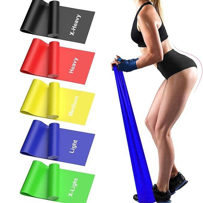 Elastic Band Fitness Open Shoulder Resistance Band Yoga Band Fitness Elastic Yoga Supplies Tension Band Stretching Band Tension Sheet
