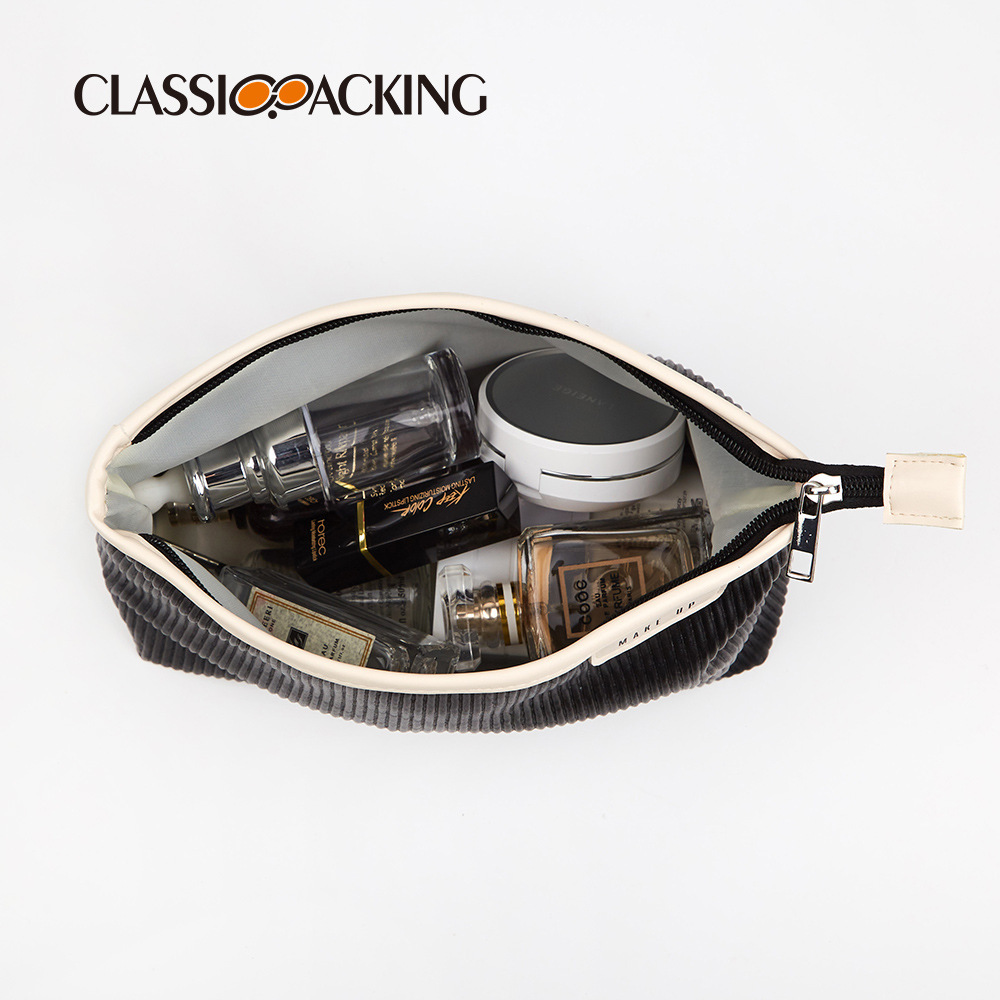 Bolsa de almacenamiento de gran capacidad al por mayor de fábrica, bolsa de almacenamiento para productos para el cuidado de la piel, bolsa de cosméticos portátil para viajes de negocios, logotipo impreso