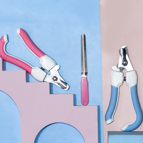 Pet nail clipper manufacturer cleaning supplies stainless steel pet nail clipper set with file cat nail clipper