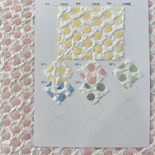 2026新款立体压花波点面料外贸女装童装装饰品箱包肌理感布料现货