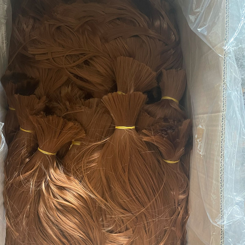 Cross-border ebay foreign trade hot wig raw materials untreated support to map sample processing customized factory direct sales