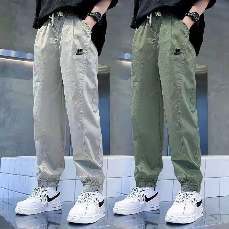 Children's Pants Summer Wholesale New Boys' Pants Ice Silk Thin Sports Pants Boys' Casual Long Pants for Older Children