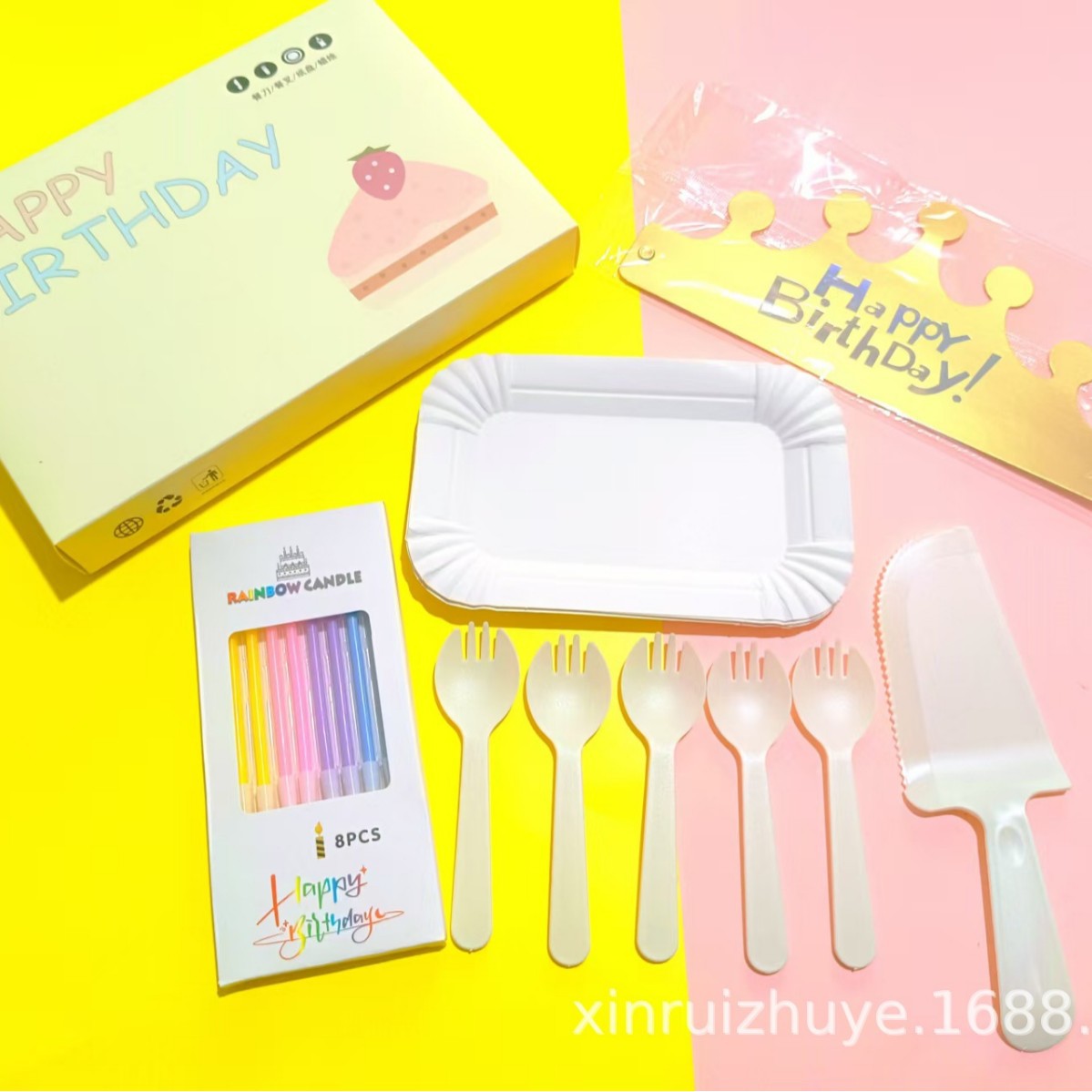 Juego de Vajilla Desechable con Platos de Papel para Fiesta de Cumpleaños
