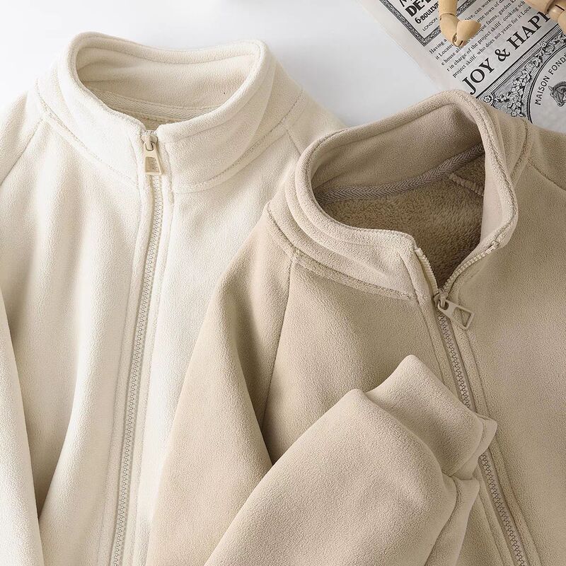 Autumn and Winter Thickened Fleece Coat Women's 2024 Jacket New Arrival Rushing Clothes Inner Blouse for Small Men Lambswool Cardigan Thick Autumn and Winter Thickened Fleece Coat Women's 2024 Jacket New Arrival Rushing Clothes Inner Blouse for Small Men Lambswool Cardigan Thick