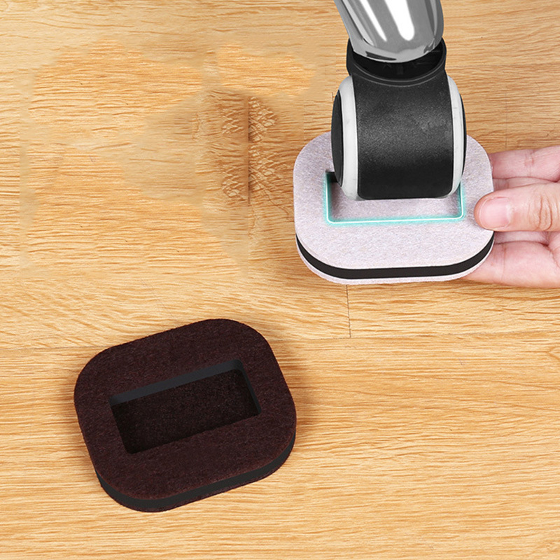 Rueda antideslizante estera de la computadora Silla de rodillo estera del pie sentía silla congelador refrigerador sofá universal polea de la rueda titular